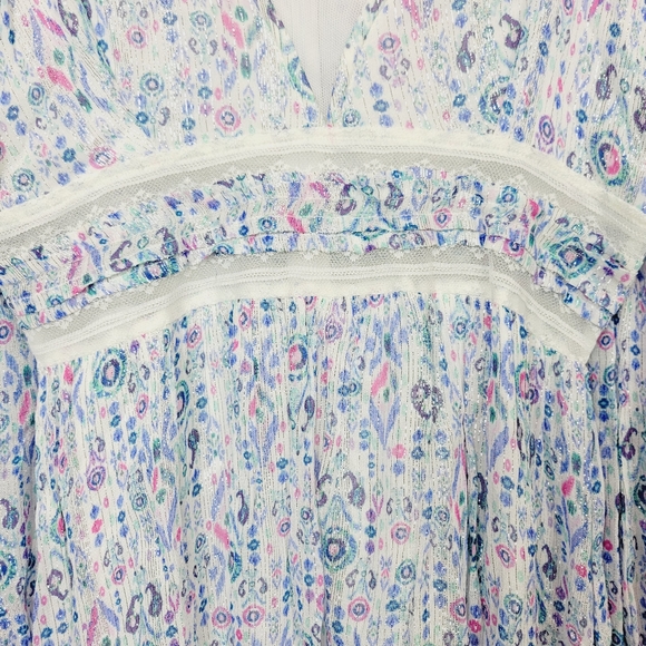 Rococo sand blue metallic mini dress - Picture 3 of 11